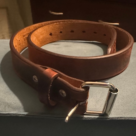 1791 GunLeather Men's Premium Brown Leather Belt pants size 32, gun belt size 36 - Picture 2 of 11